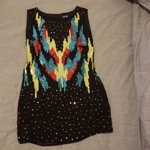 Mini sparkly party dress